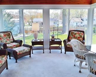 Indoor/outdoor rattan furniture