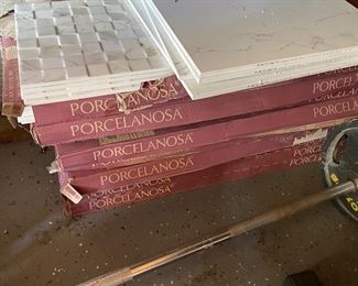 Many Boxes, Porcelanosa White Granit Tile 