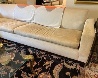 Two Cushion Upholstered Sofa 