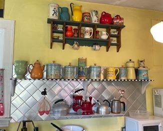 Cookie Jar, Cannisters, Teapots 