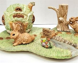 Homemade ceramic Easter decoration 