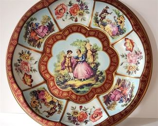 Daher Dancing Couple decorated metal tin bowl