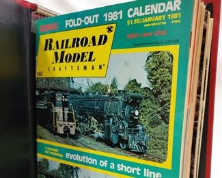 36 Railroad Model Craftsman magazines 1974, 1980, & 1981