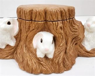 Homemade Ceramic Tree Stump candy dish