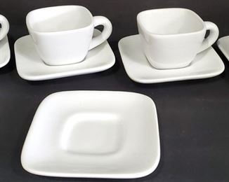 Crate & Barrel demitasse espresso cups & saucers