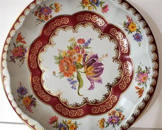 Daher floral decorated metal ware Tin Bowl