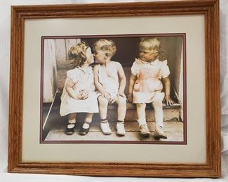 The Kiss il bacio framed picture