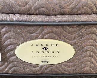Joseph Abboud queen size pillow top mattress & thin box spring (both pieces together are 19” high)