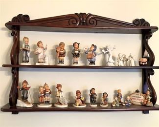 Hummel figurines (Shelf is SOLD)