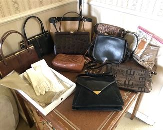Purses  by Mappin & Webb, Nordstrom & more + leather gloves