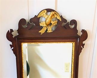 English Chippendale style fretwork mirror, circa 1770 (28” tall) 