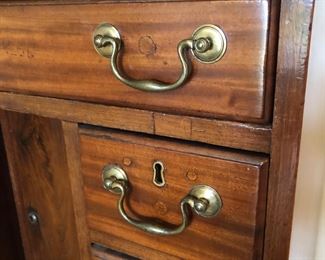 Detail of knee hole desk