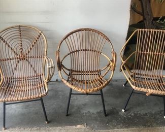 Vintage rattan chairs 