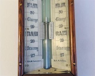 Detail of Negretti & Zambra barometer 