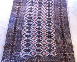Bokhara tribal wool rug - 4 x 6 ft. 