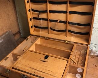 “The Bug Box” - organizer box for fly tying supplies (21” x 16” x 7” when closed) 