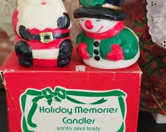 Vintage holiday candles 