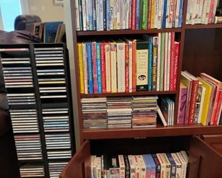 CDs, DVDs , VCR tapes 