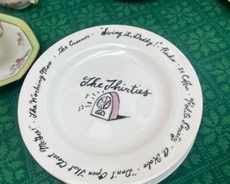 Pottery Barn Millennium 20th Century Set of 12 plates 1999 - Turn of the Century Set 