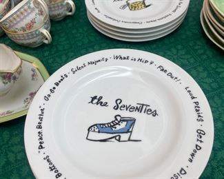 Pottery Barn Millennium 20th Century Set of 12 plates 1999 - Turn of the Century Set 