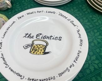 Pottery Barn Millennium 20th Century Set of 12 plates 1999 - Turn of the Century Set 