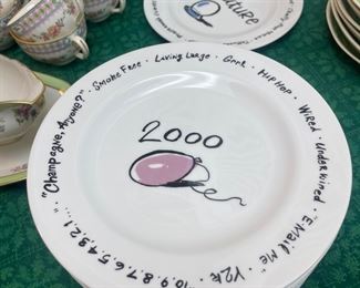 Pottery Barn Millennium 20th Century Set of 12 plates 1999 - Turn of the Century Set 