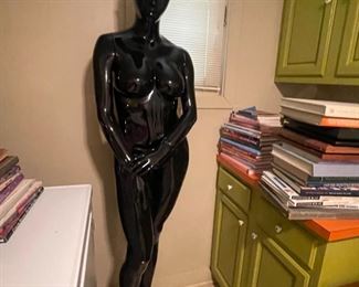 Full Size Black Lacquered Mannequin