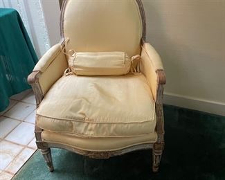 20th Century Louis XVI Painted Bergere
