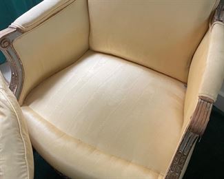 20th Century Louis XVI Painted Bergere