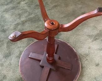 Vintage Marble Top Round Side Table 