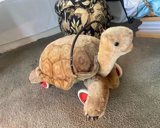 Steiff "SLO the Turtle" ride on pull toy made in Germany - 1950's 