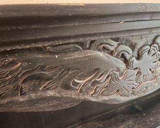 Nice LARGE Wooden Wall Shelf with Drawers 