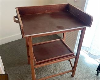 Mid-Century Foldable Bar Cart