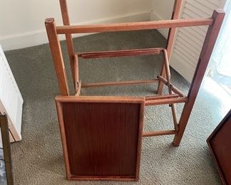 Mid-Century Foldable Bar Cart