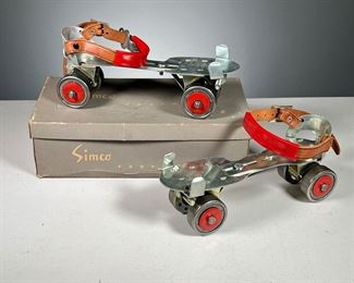 UNION 5 VINTAGE ROLLER SKATES  |  Vintage Adjustable roller skates in a Simco box
