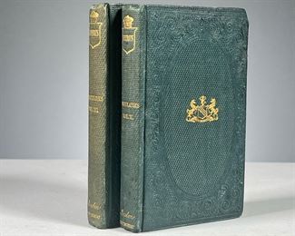 (2PC) MISCELLANIES BY LORD BYRON  |  Small format books, Miscellanies Volume II & III by Lord Byron, with gilt page edges. Dimensions: l. 5.5 x w. 3.5 in