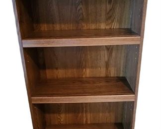 Vintage Wood Veneer Bookcase