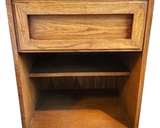 Medium Toned Wood Nightstand