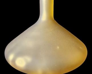 Yellow and Green Glass Vase