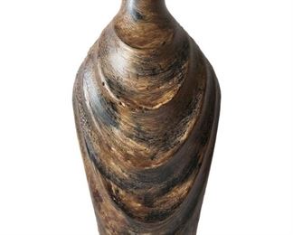 Faux Wood Vase
