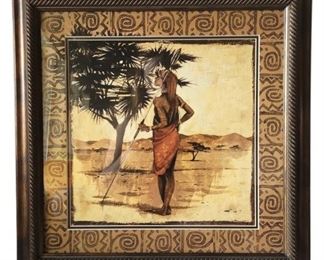 Framed African Woman Decor