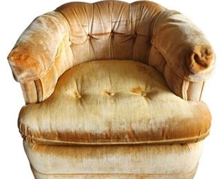 Vintage Tangerine Club Chair