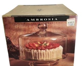 Brass and Glass Server in Box