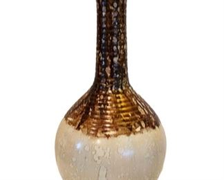 Gold and Bronze Ceramic Vase