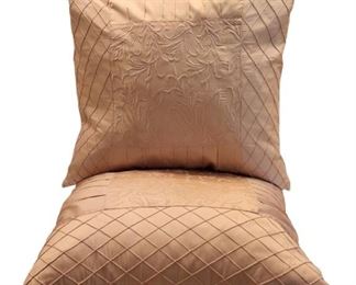 Light Pink Silk Pillows