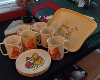 Winnie the Pooh plastic dishes