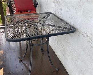Iron Table and Chairs 