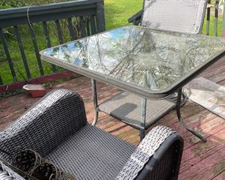 Glass Top Table 