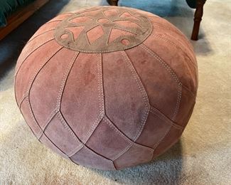 Unusual--Inflated Leather Footrest