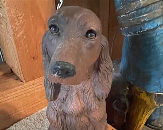 Hand Carved Irish Setter Pet